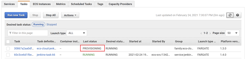 Jenkins agent provisioning